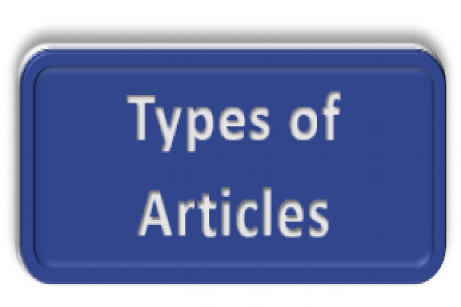Types of Articles Accepted by the Conference